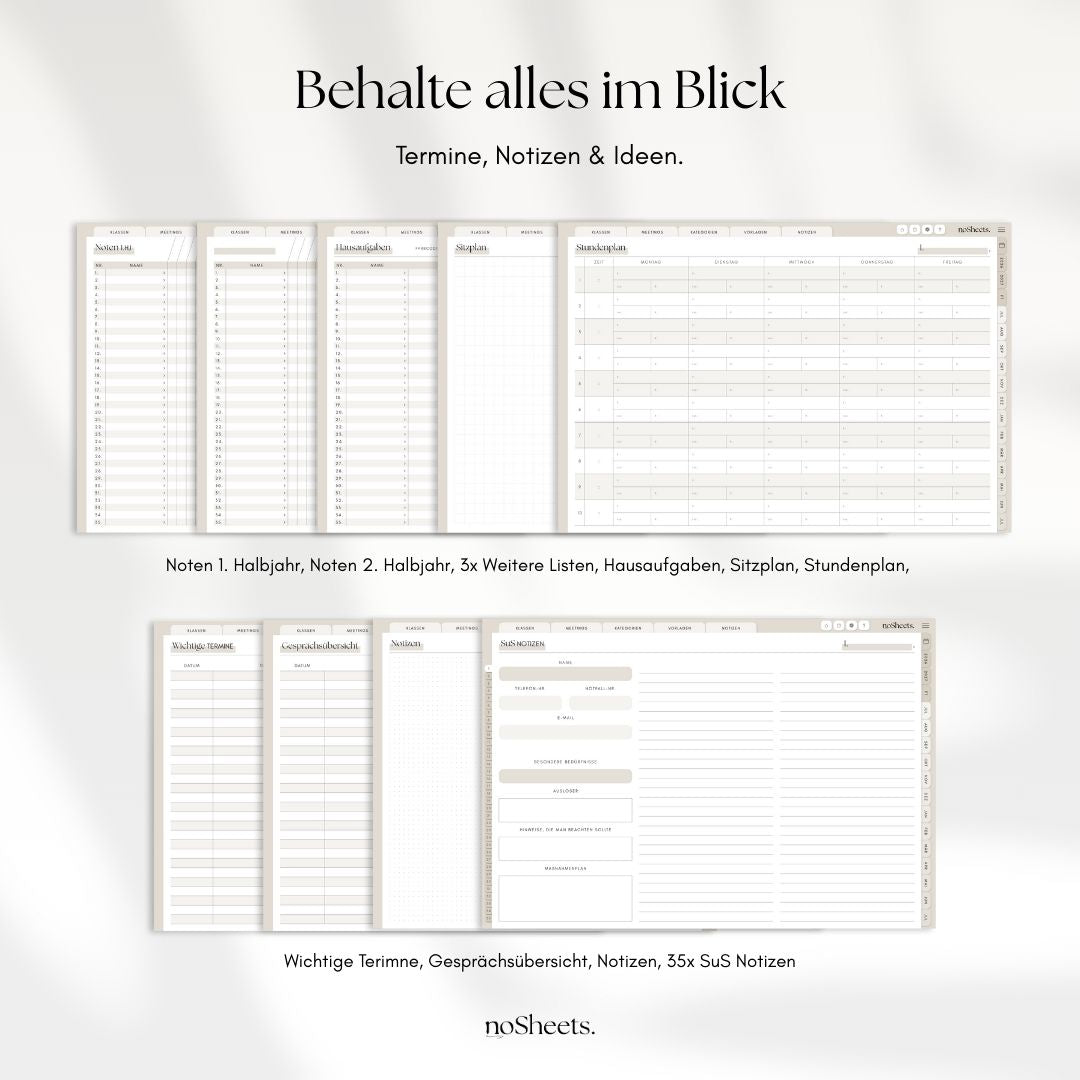 Lehrerkalender 26/27 | Horizontal