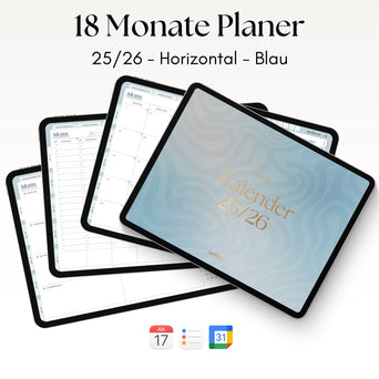 18 Monate Planer 25/26 | Horizontal