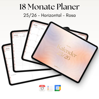 18 Monate Planer 25/26 | Horizontal