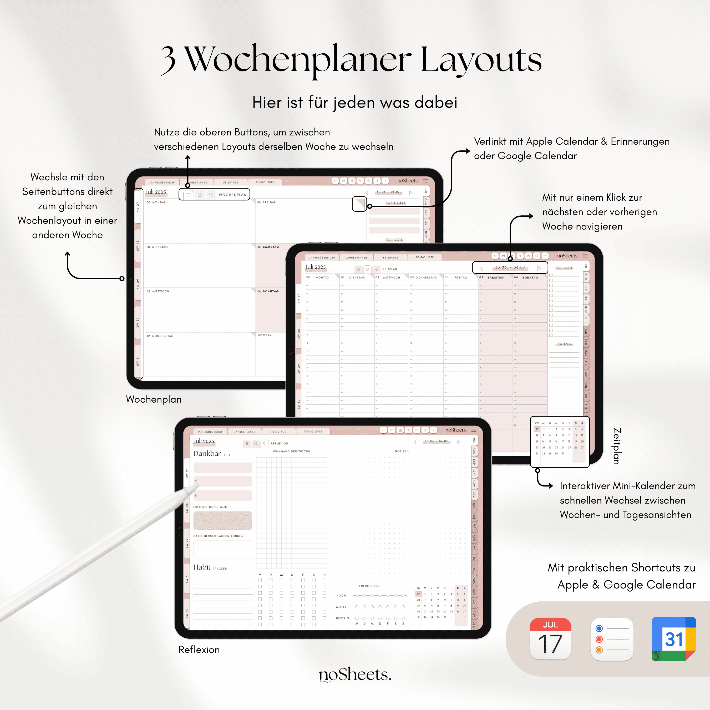 18 Monate Planer 25/26 | Horizontal