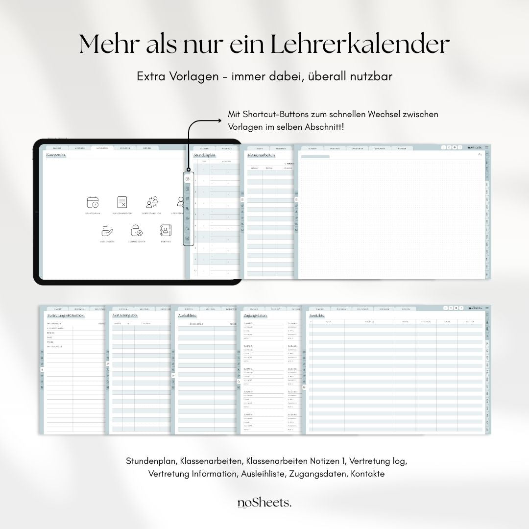 LehrerBundle 26/27 | Planer + Sticker + Schriftart