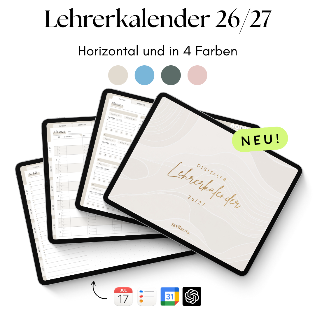 Lehrerkalender 26/27 | Horizontal