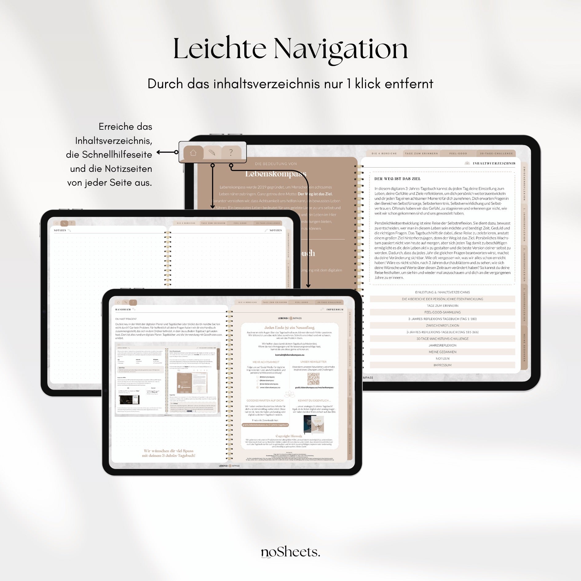 3 Jahres Tagebuch "Deeptalk"