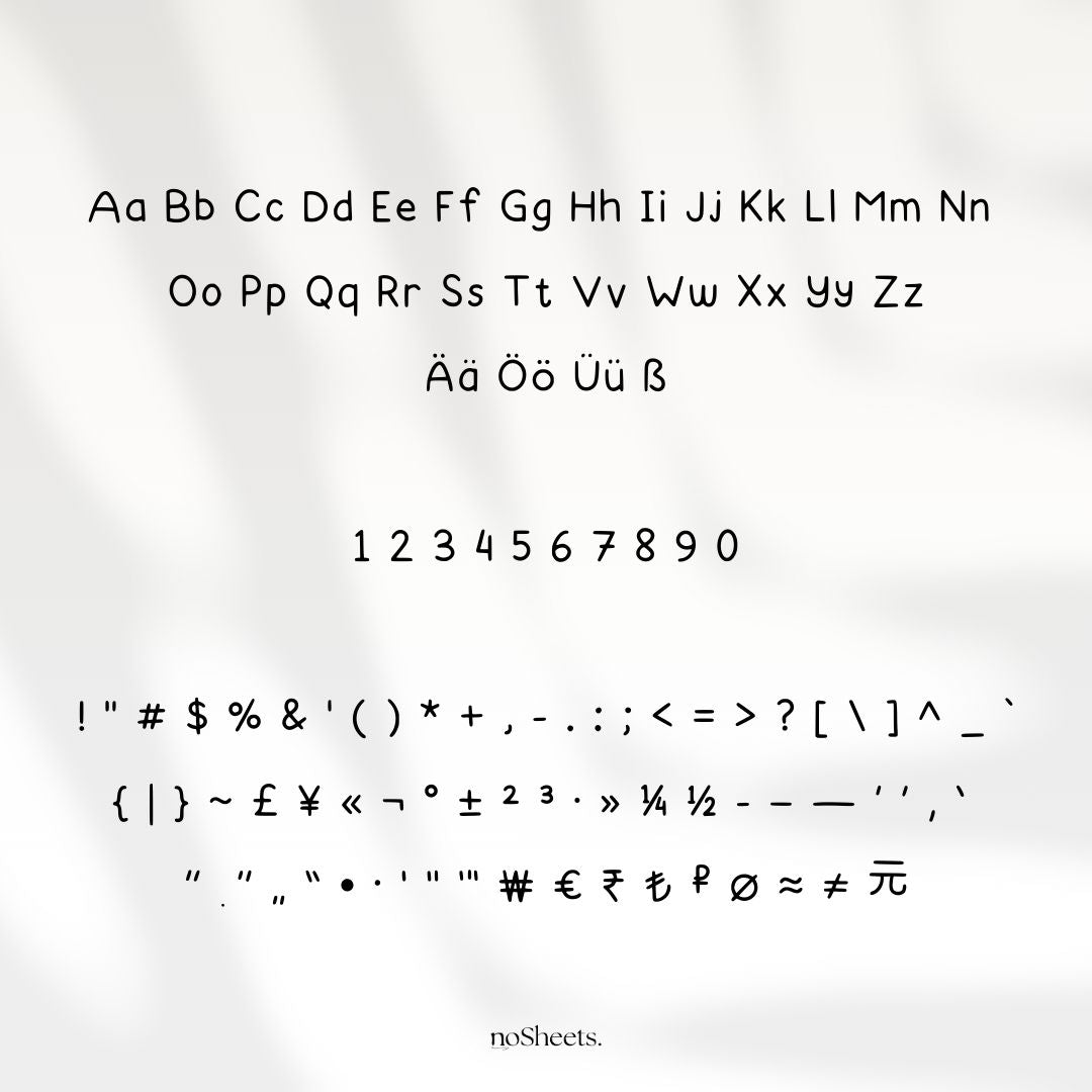 Font | Cozsheet