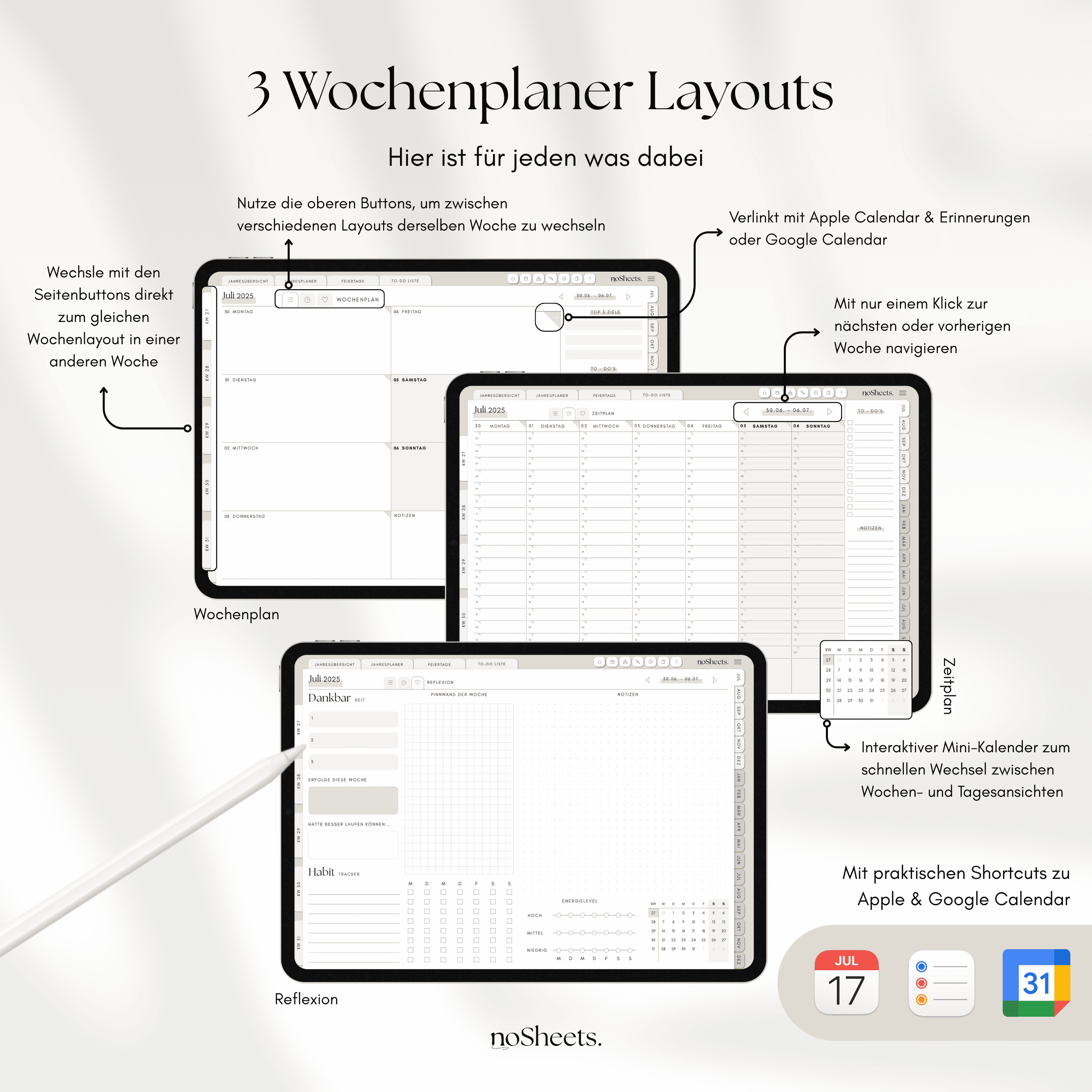 18 Monate Planer 25/26 | Horizontal