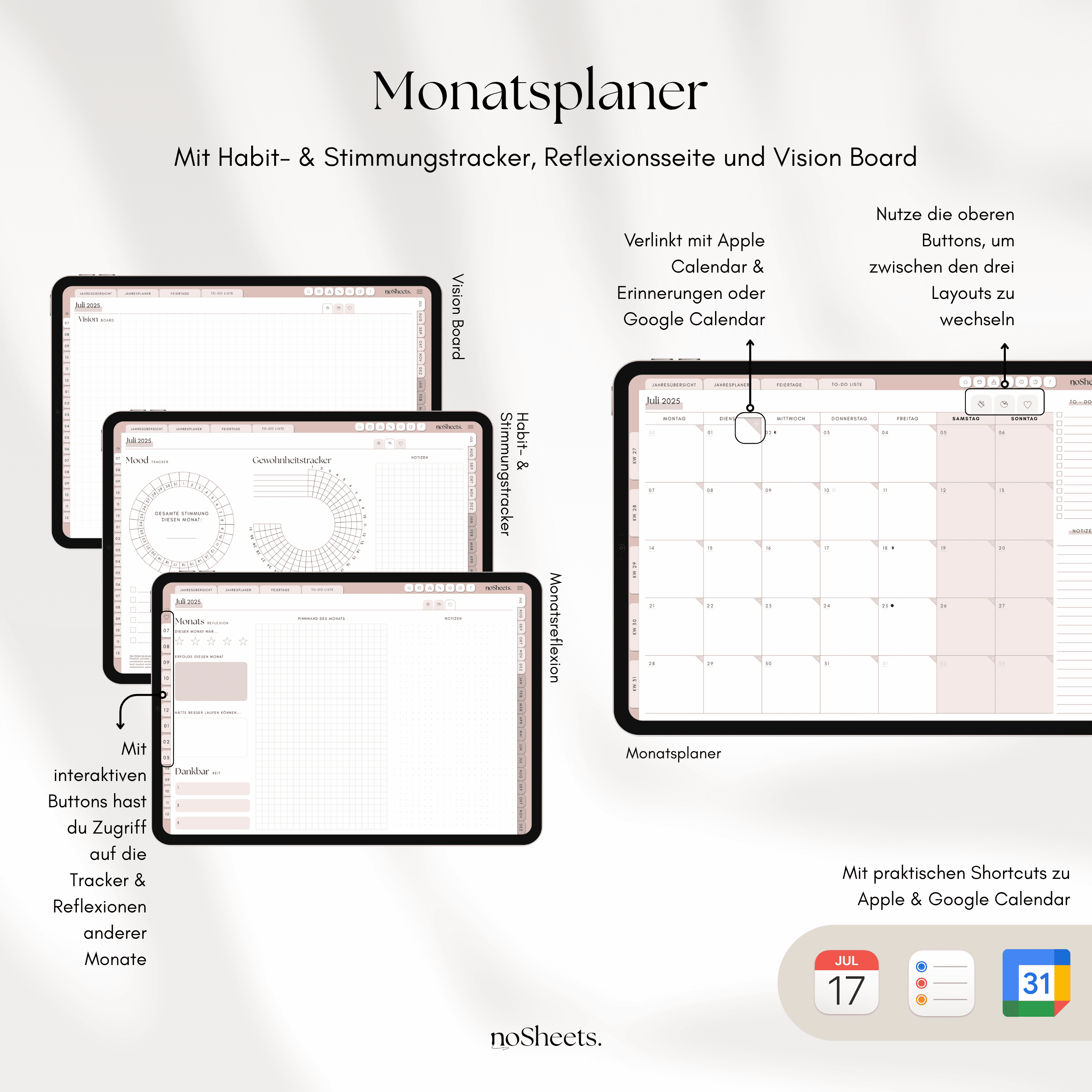18 Monate Planer 25/26 | Horizontal