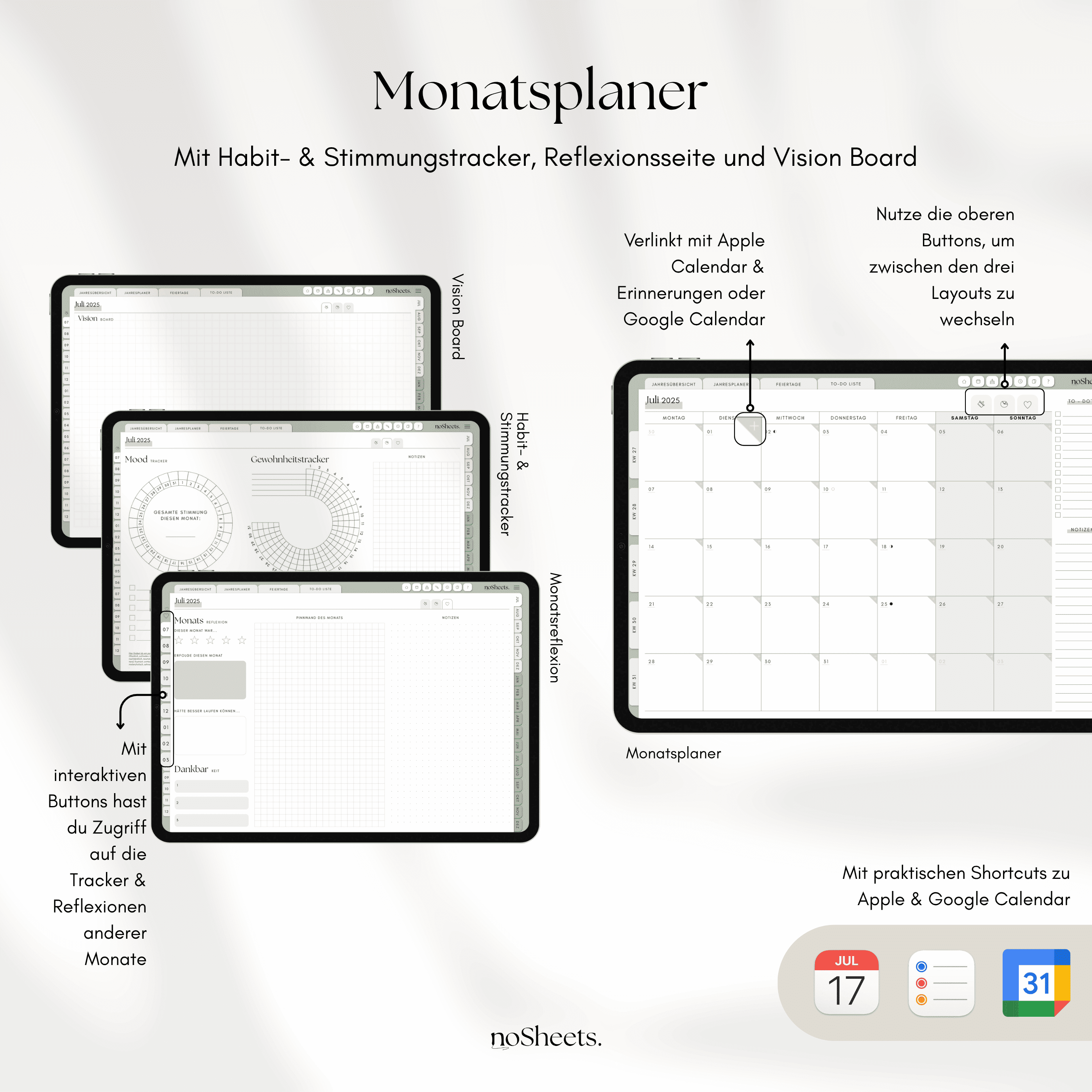 18 Monate Planer 25/26 | Horizontal