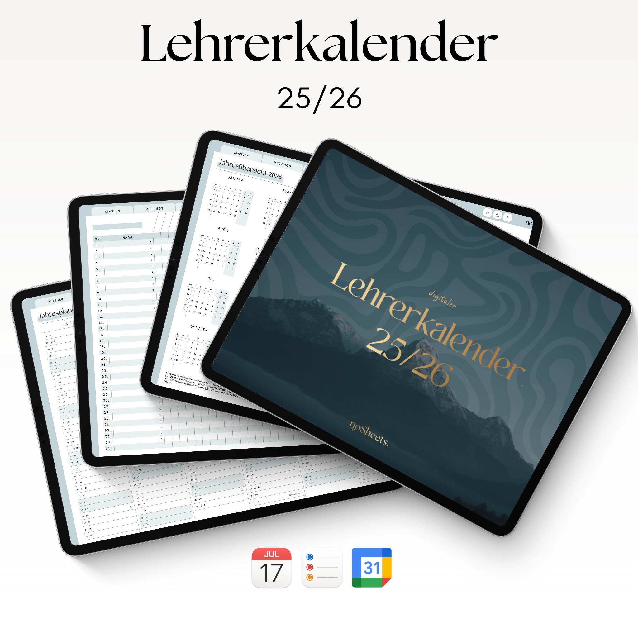 Lehrerkalender 25/26 | Horizontal