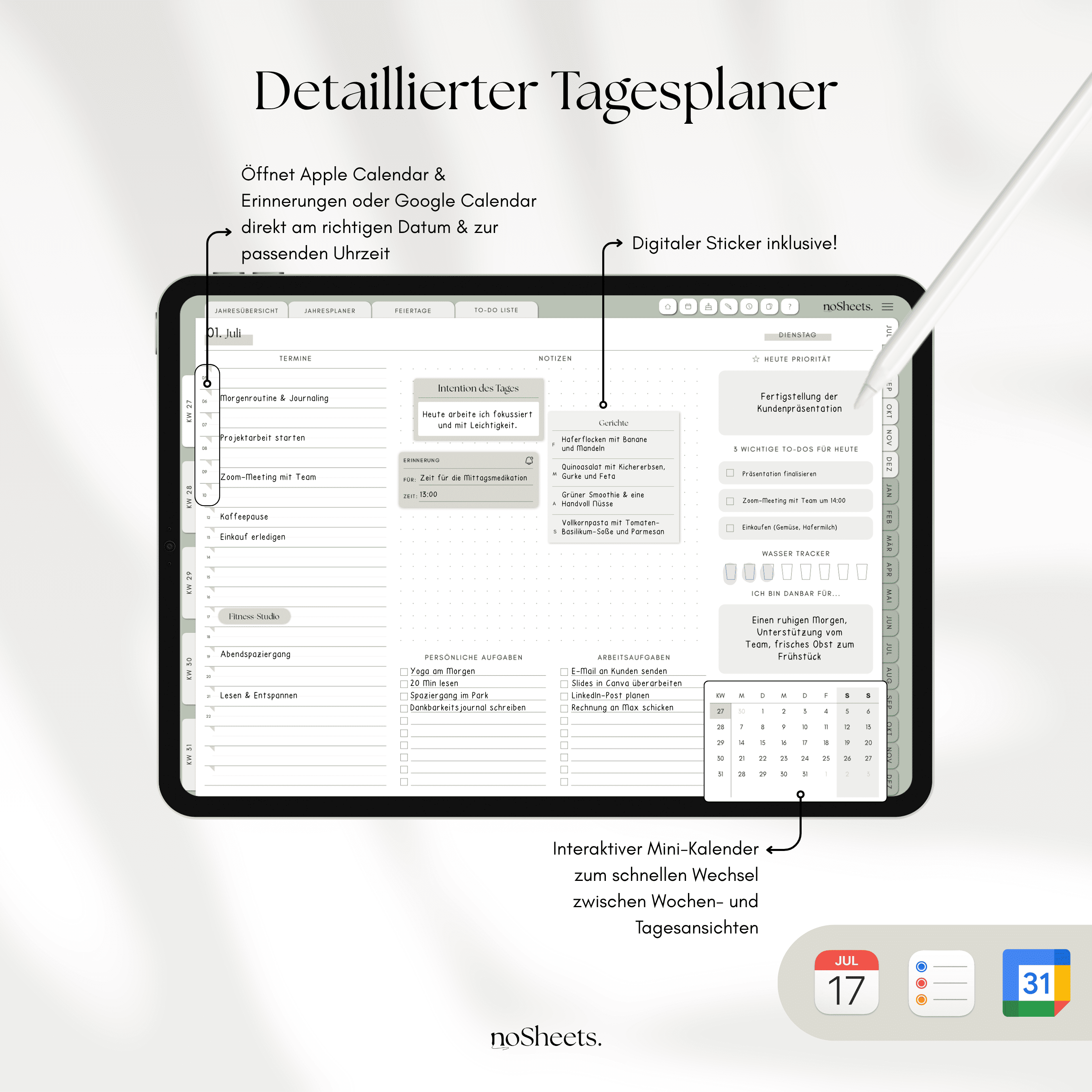 18 Monate Planer 25/26 | Horizontal