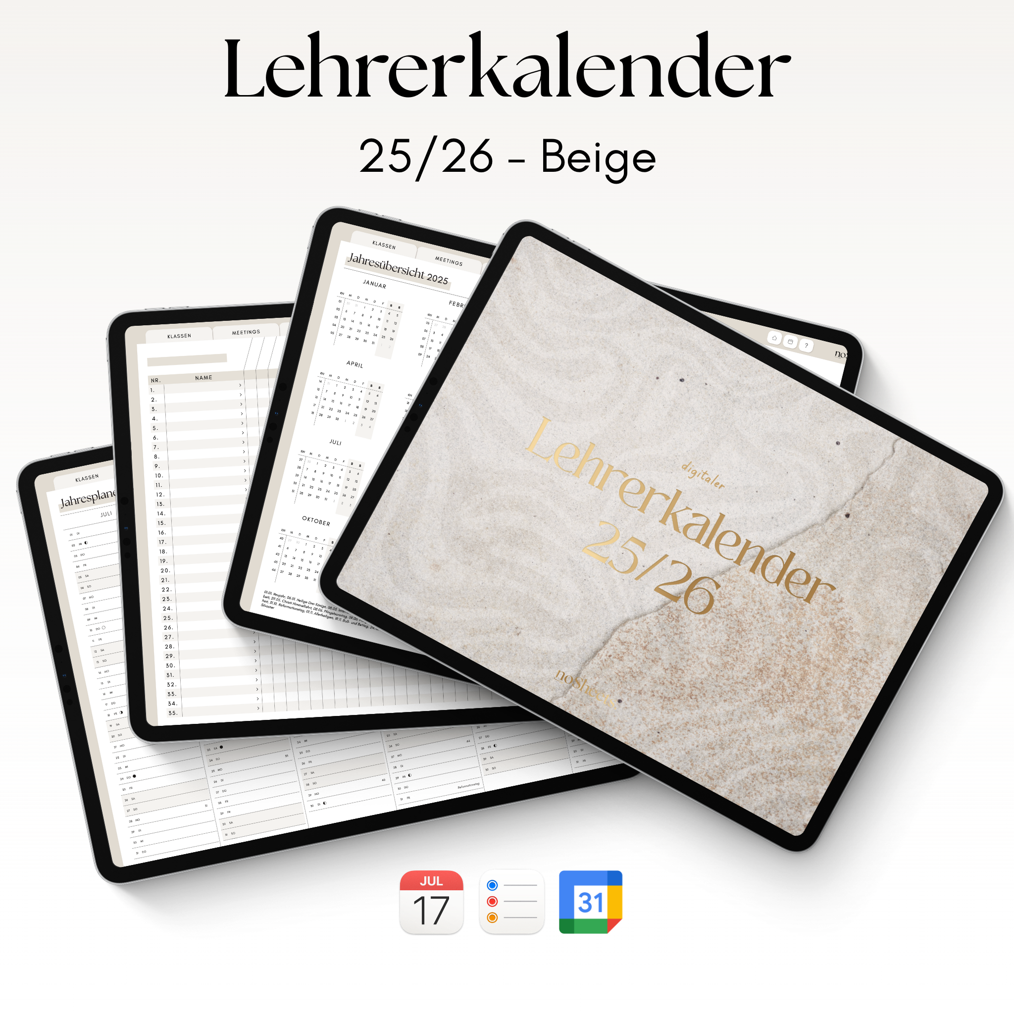 Lehrerkalender 25/26 | Horizontal