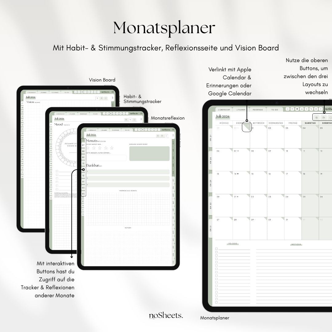 18 Monate Planer 26/27 | Vertikal