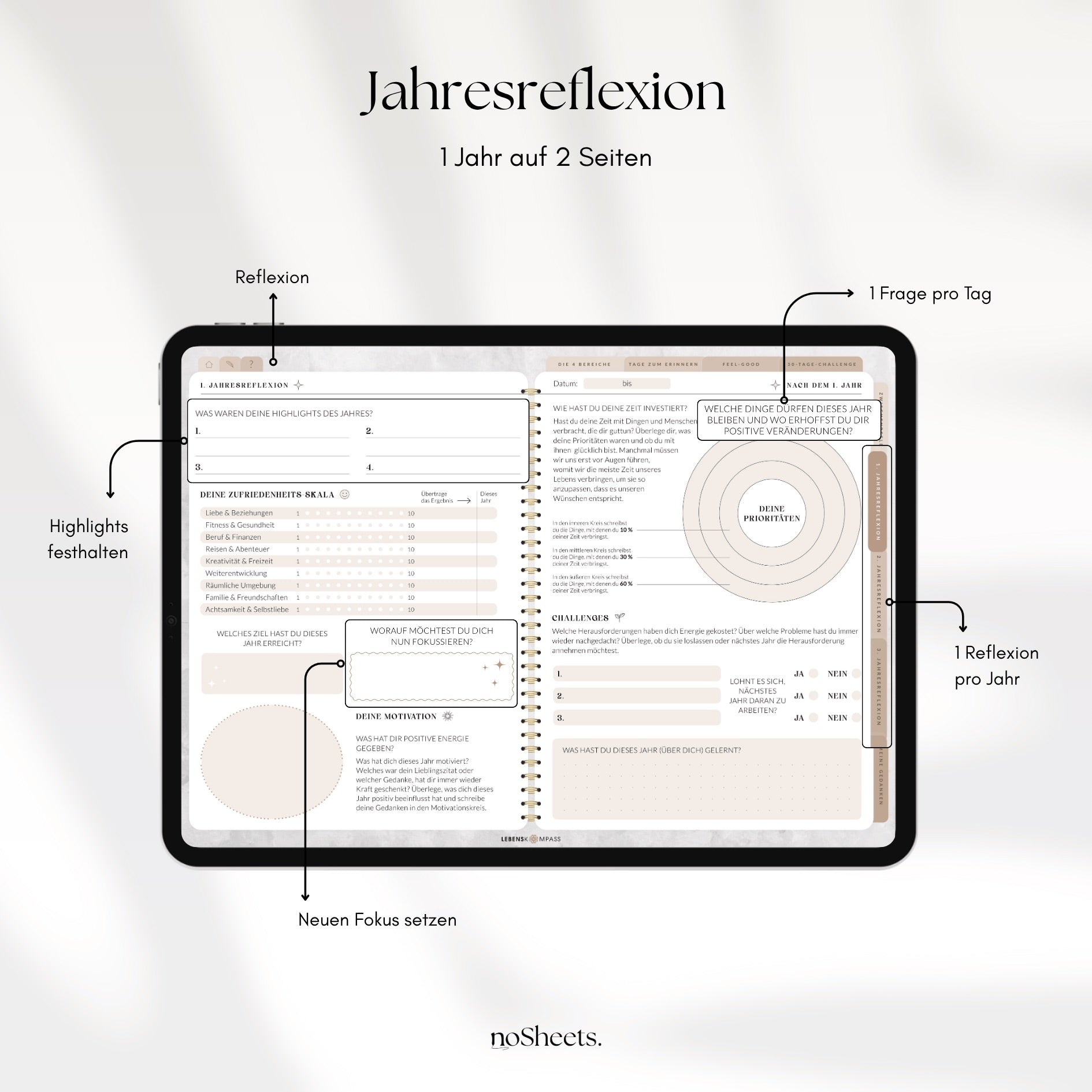 3 Jahres Tagebuch "Deeptalk"