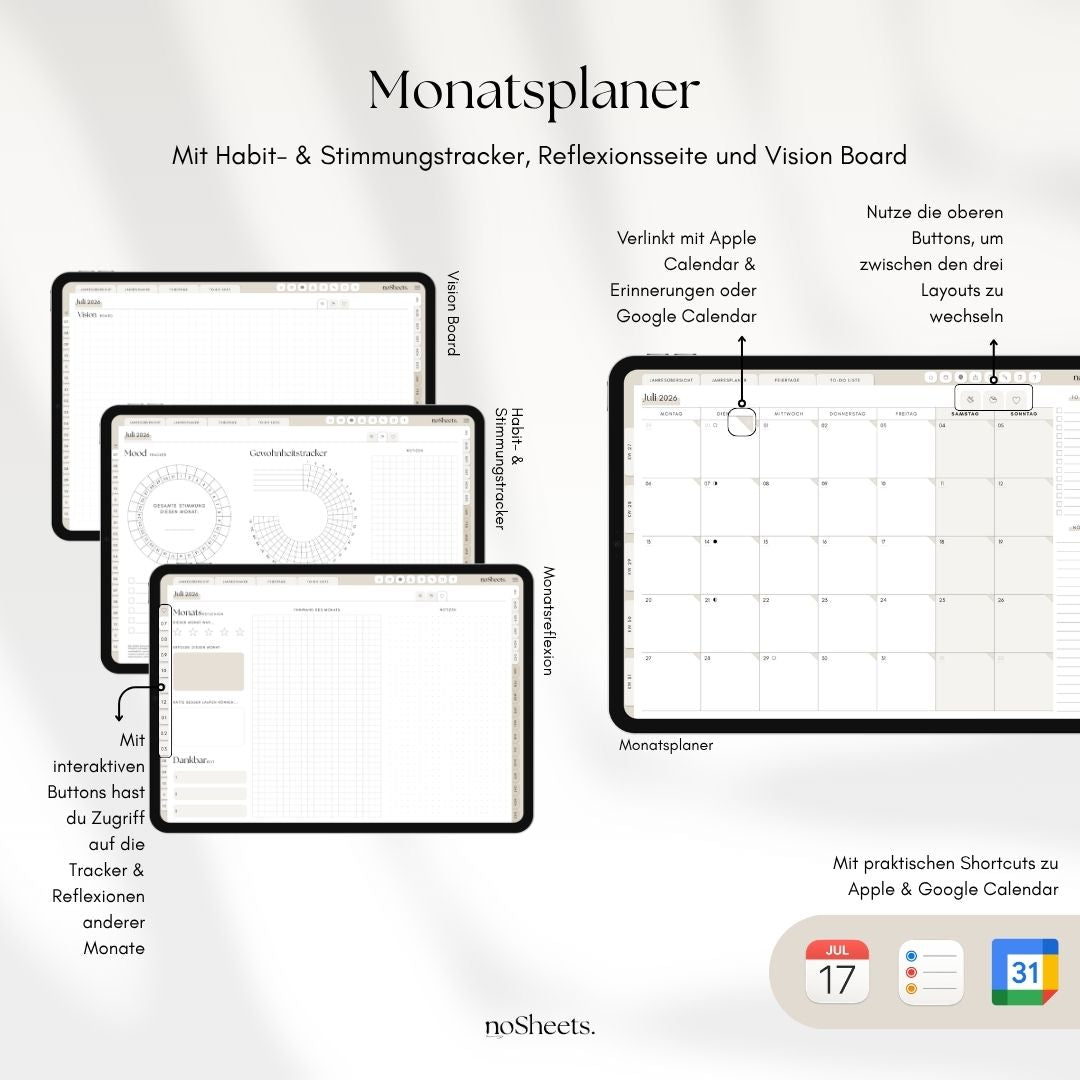 18 Monate Planer 26/27 | Horizontal