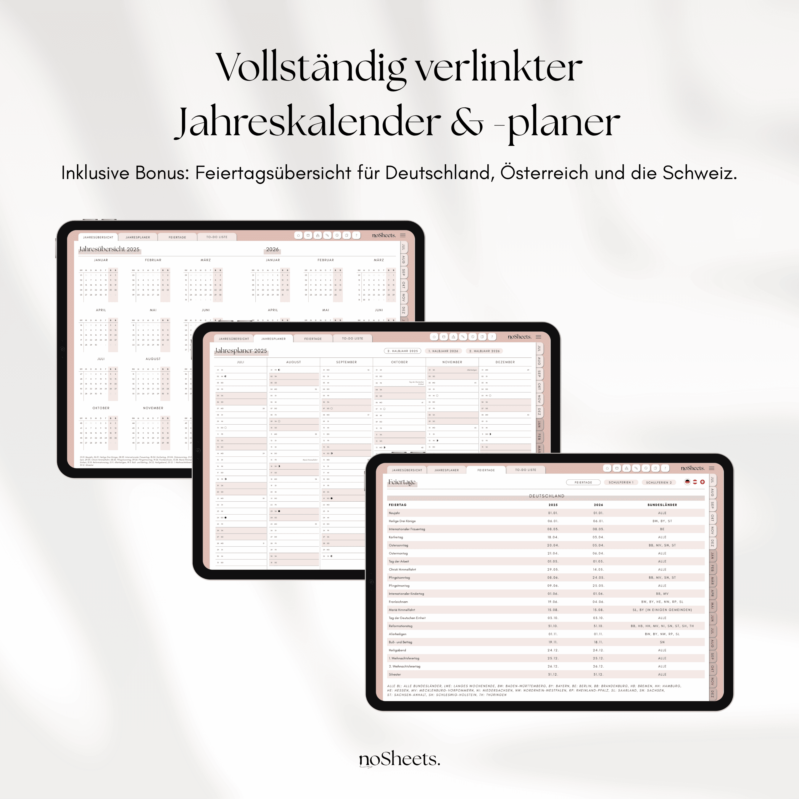 18 Monate Planer 25/26 | Horizontal