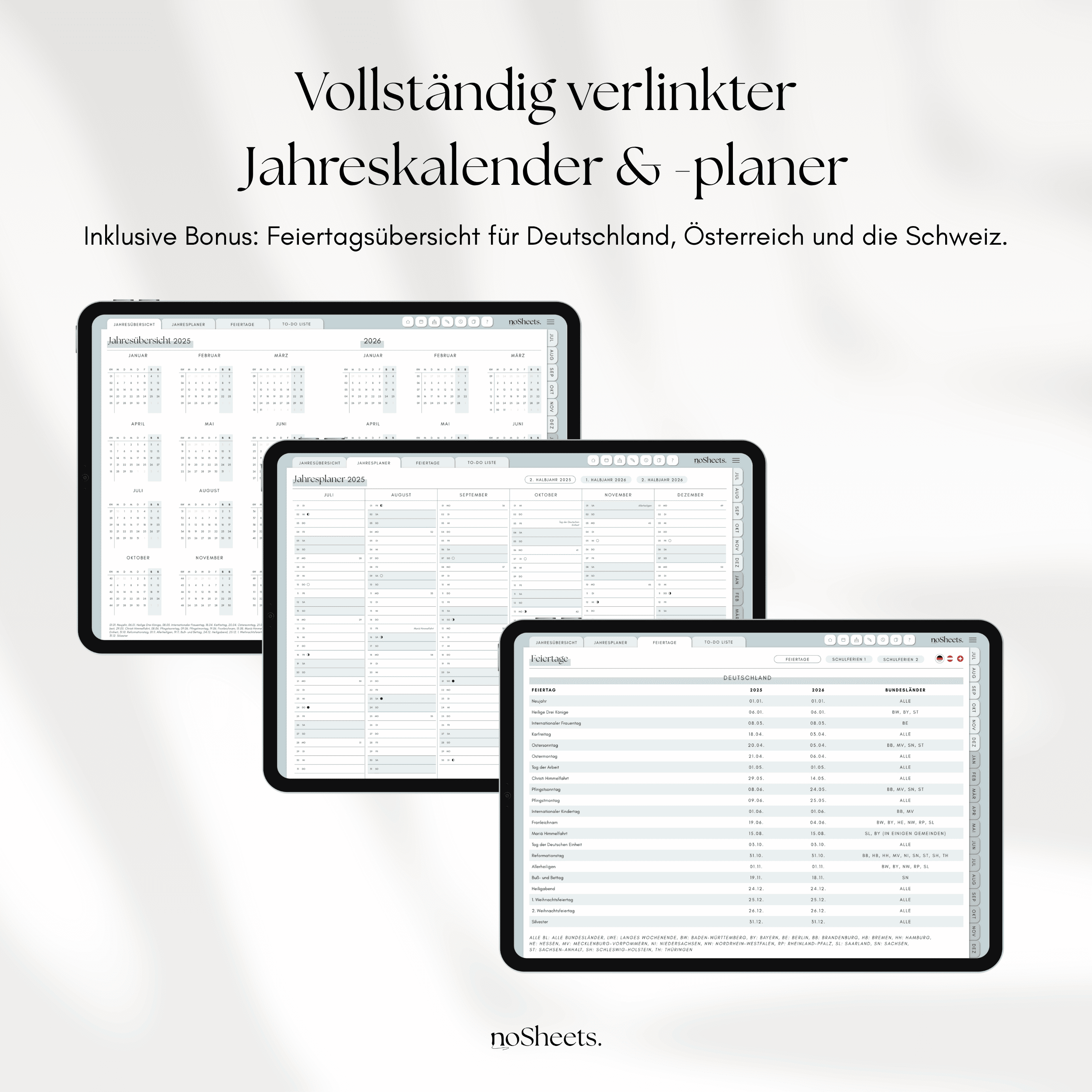 18 Monate Planer 25/26 | Horizontal