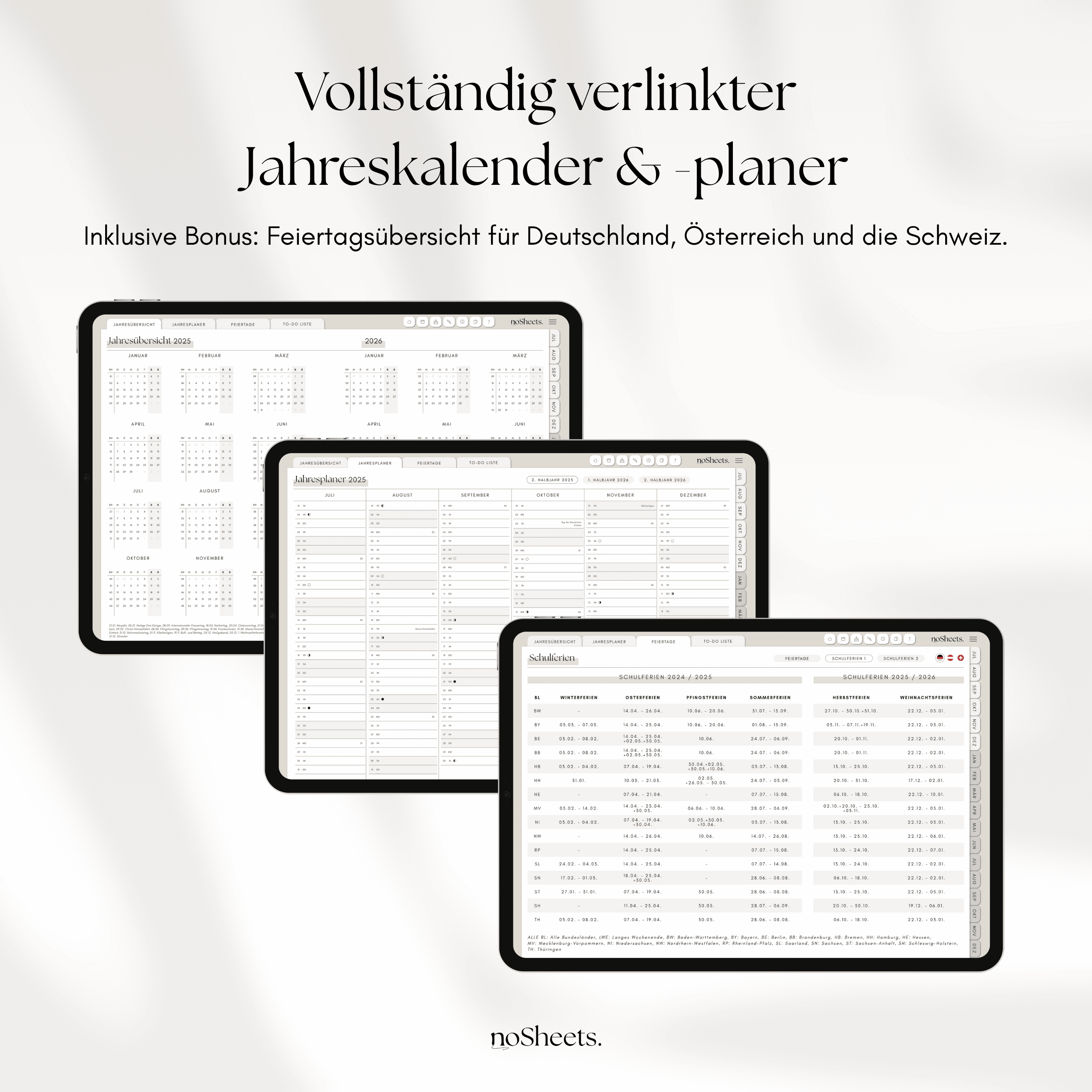 18 Monate Planer 25/26 | Horizontal