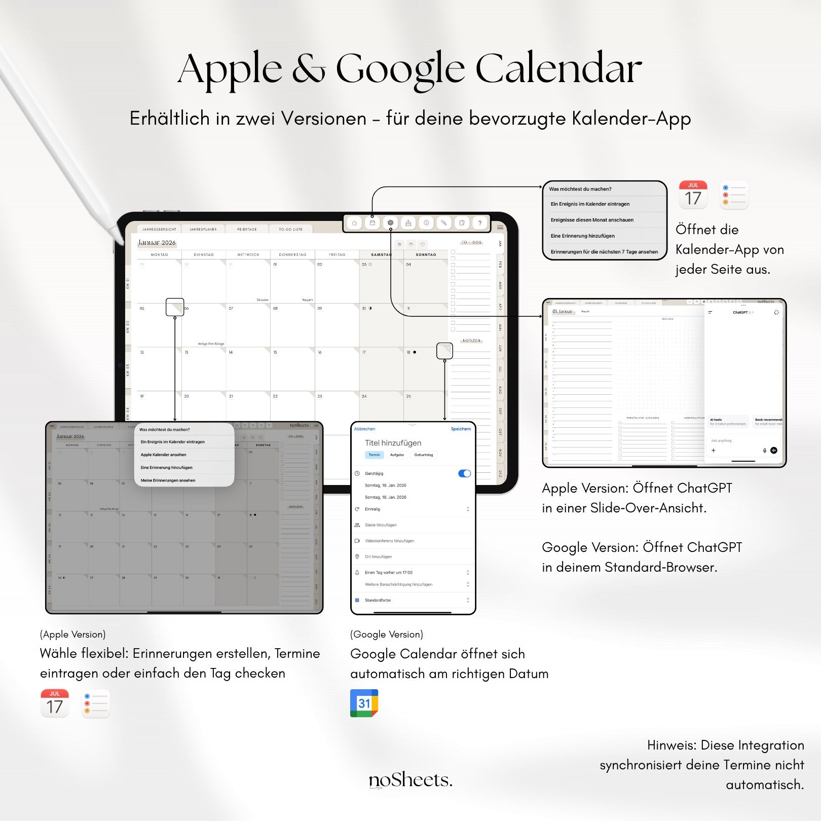 Planer 2026 | Horizontal