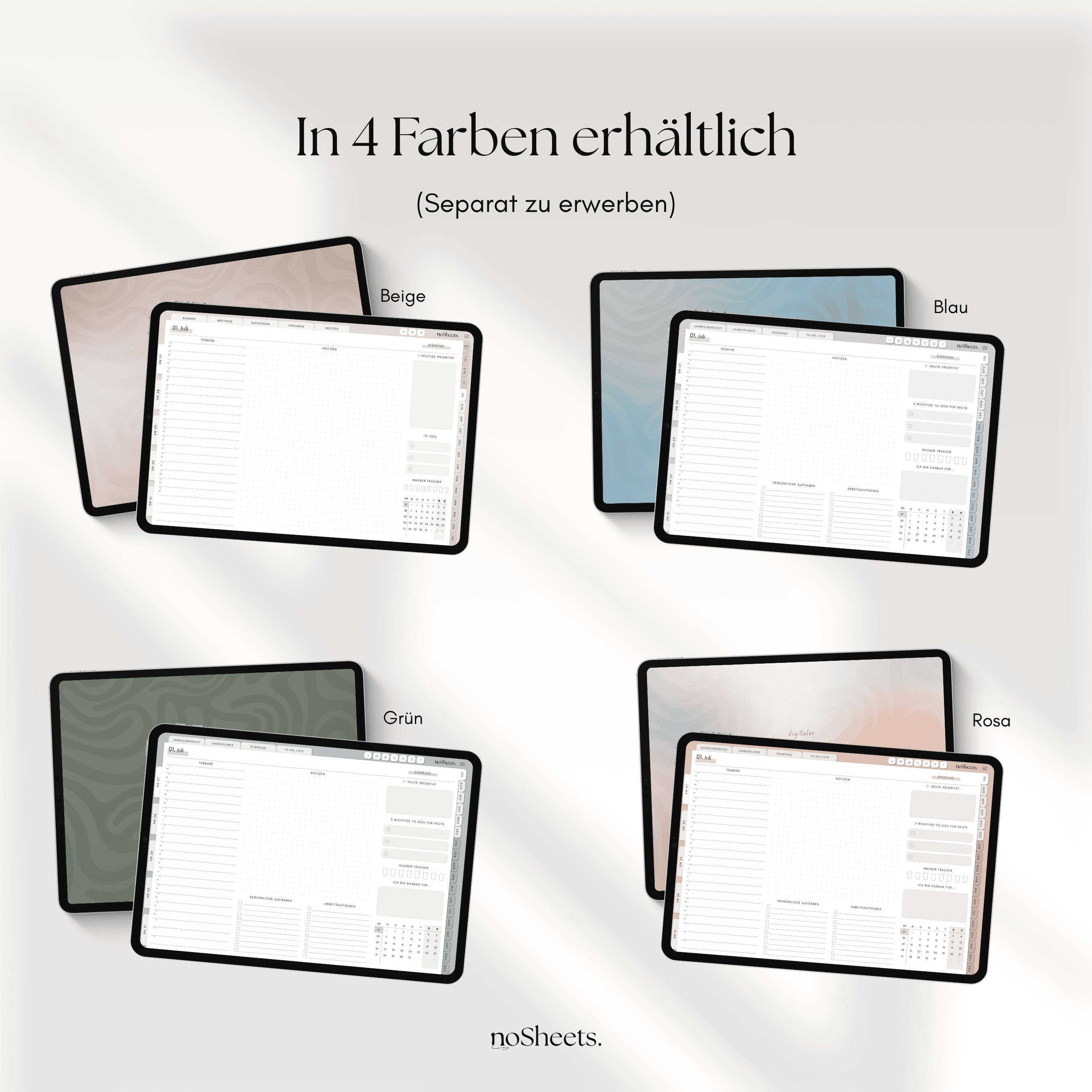 18 Monate Planer 25/26 | Horizontal