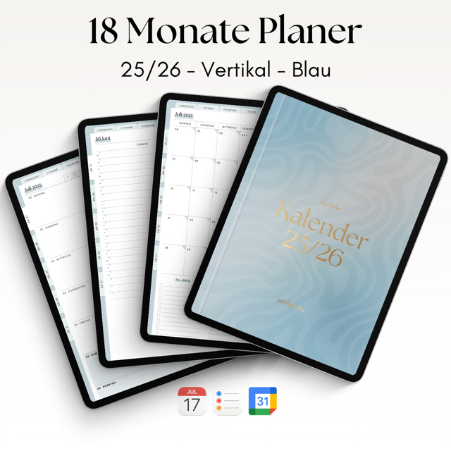 18 Monate Planer 25/26 | Vertikal