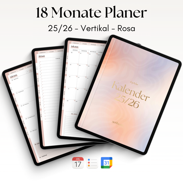 18 Monate Planer 25/26 | Vertikal